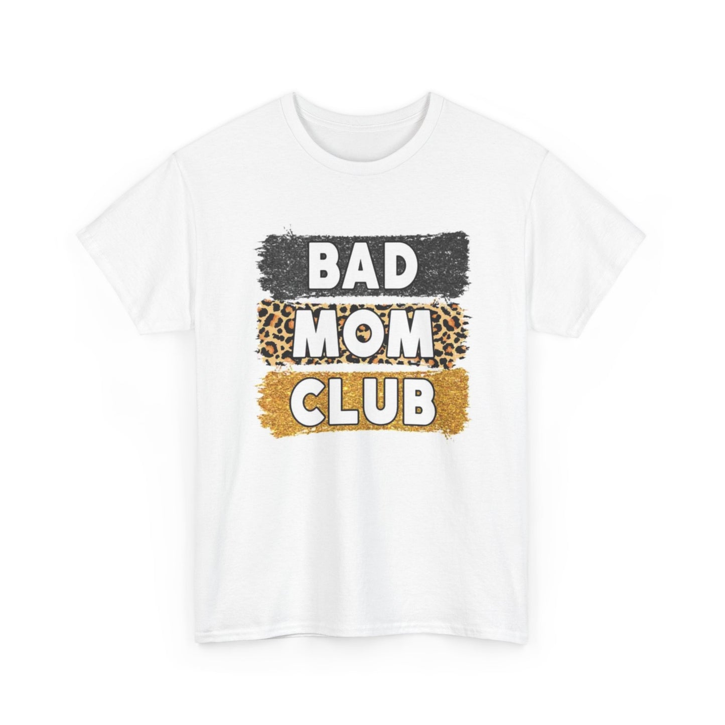 Bad Mom Club Graphic T Shirt Vintage Funny Retro Unisex Heavy Cotton Tee