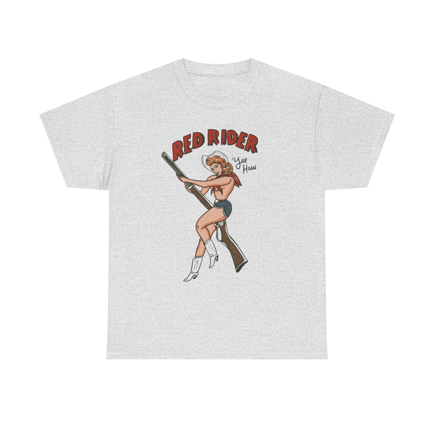 Red Rider Yee Haw Graphic T Shirt NEW ADULT TEE VINTAGE