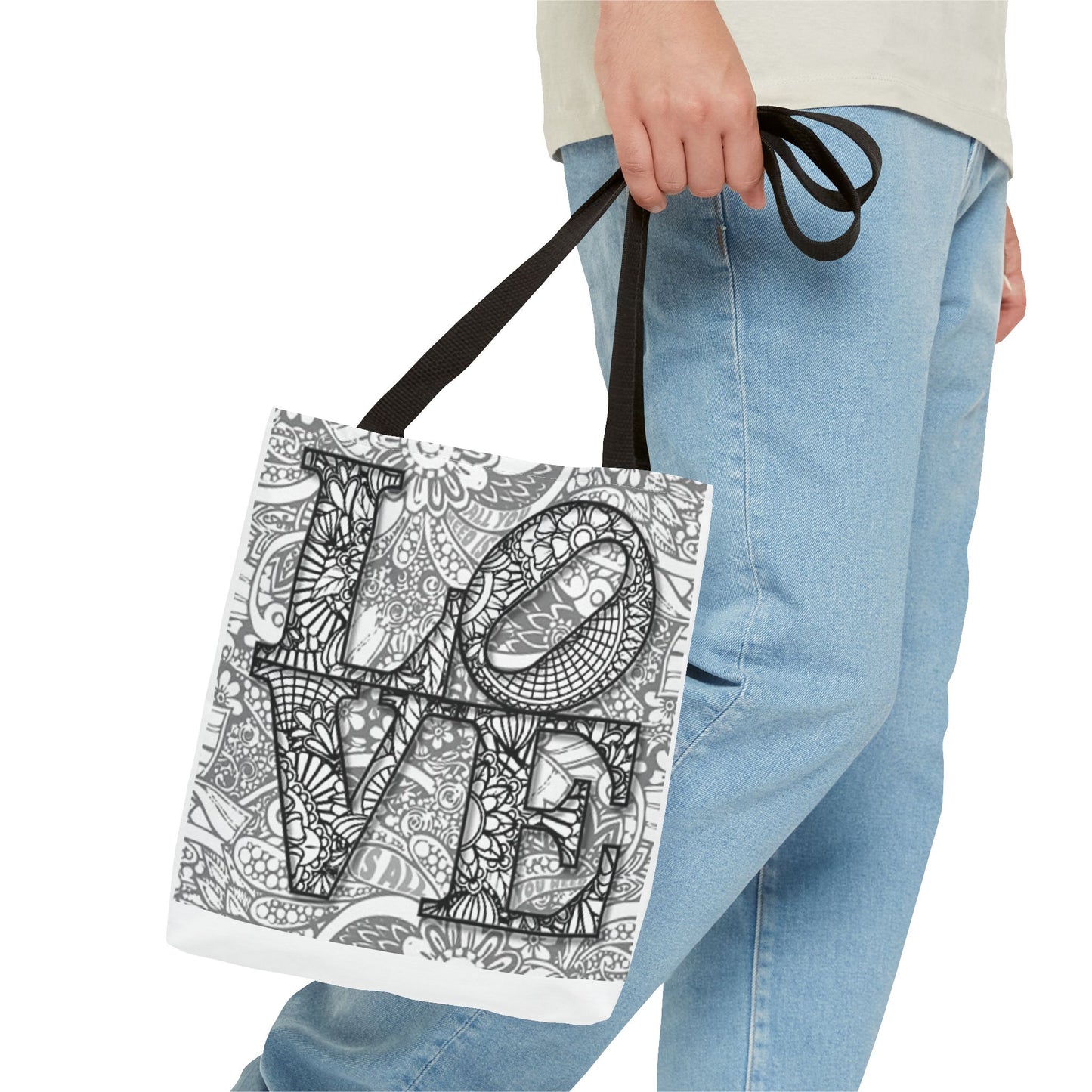LOVE Multi Color BRAND NEW MODERN Tote Bag (AOP)