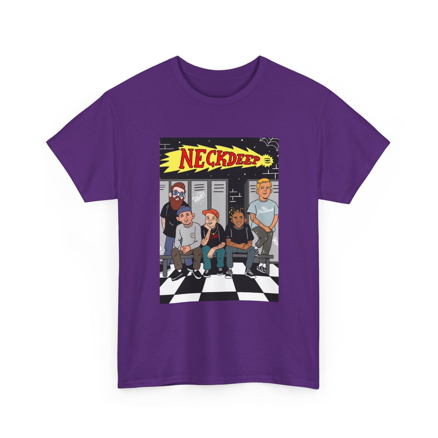Neck Deep Tshirt Punk Rock UK retro Album art Unisex Heavy Cotton Tee