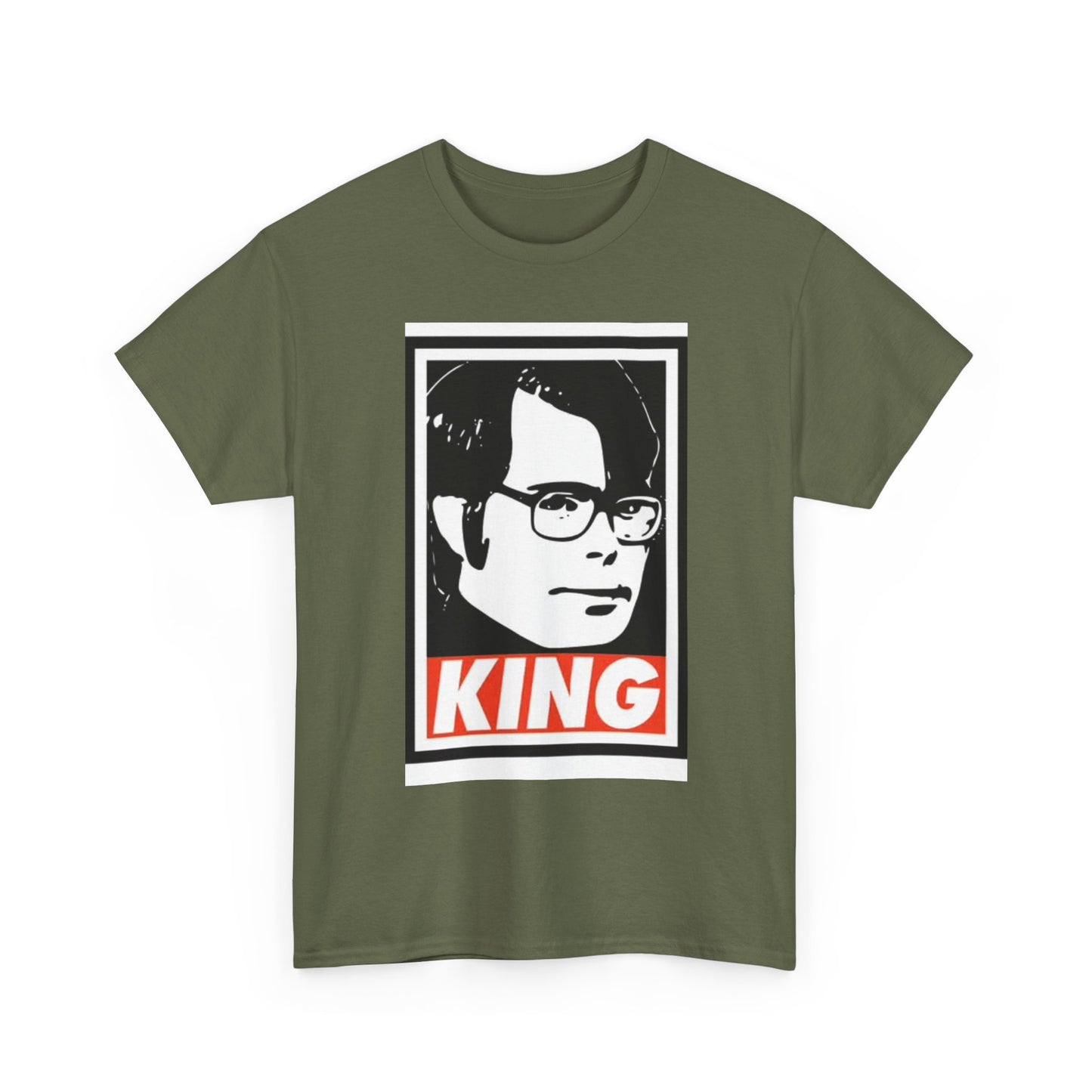 Stephen King Shirt Retro Poster Horror Funny Gift Scary Unisex Heavy Cotton Tee