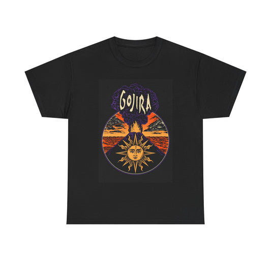 Gojira Tshirt Rock Band Vintage Merch Sun Unisex Heavy Cotton Tee