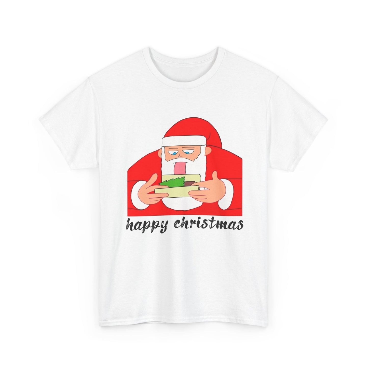 Happy Christmas Weed Funny Graphic T Shirt NEW ADULT TEE Cotton