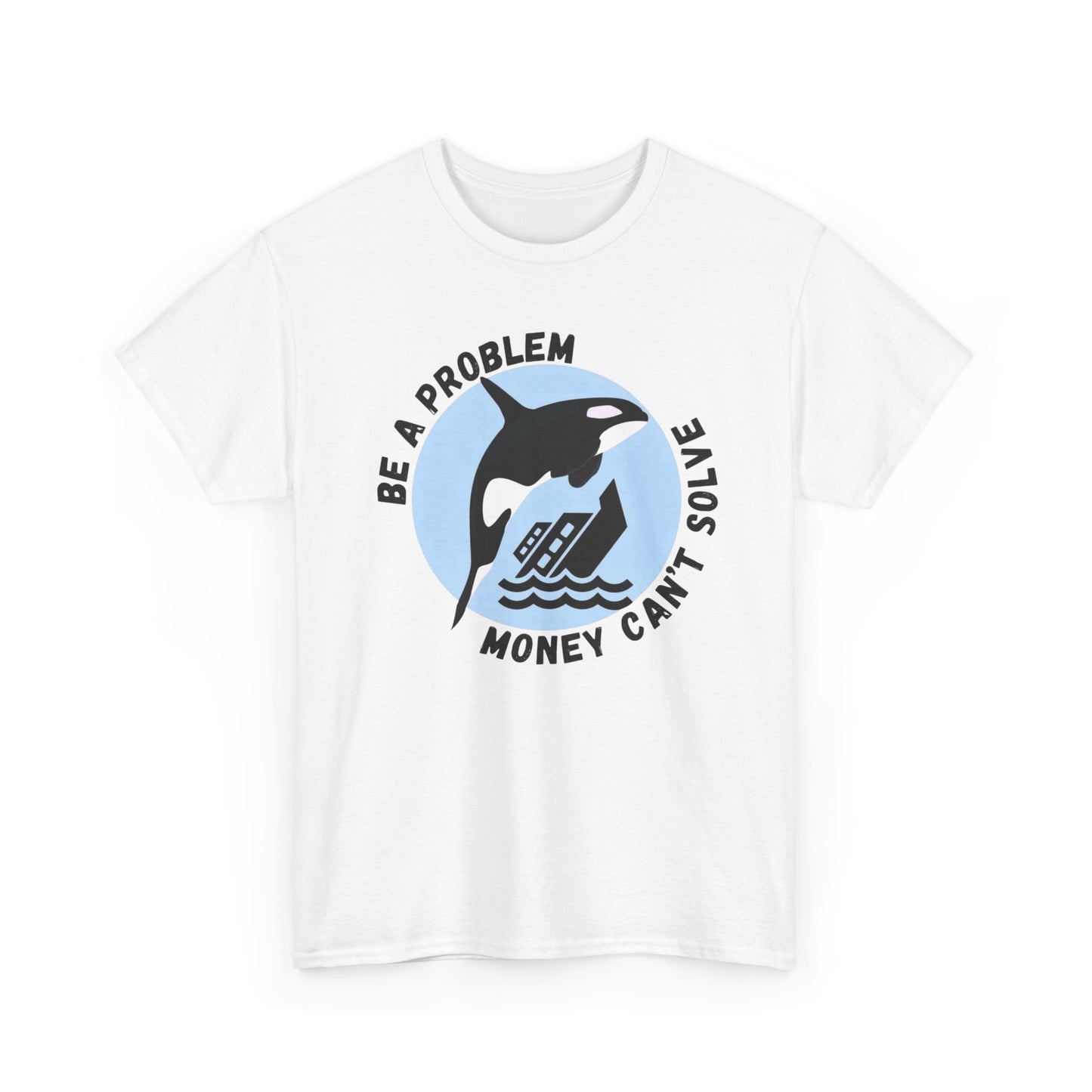 Killer Whale Funny Graphic T-Shirt Unisex Heavy Cotton Tee Gift