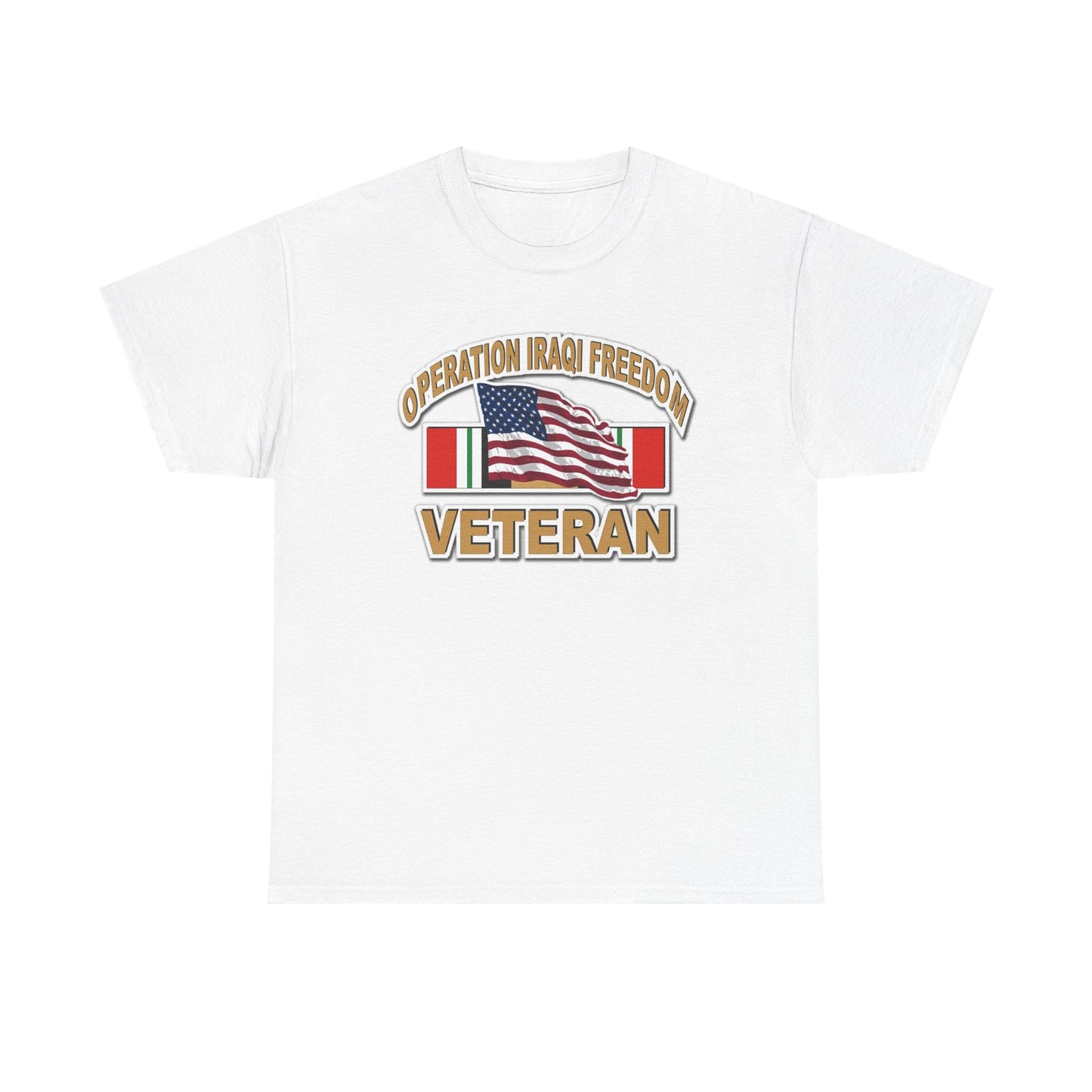 Operation Iraqi Freedom Veteran Graphic T Shirt Unisex Heavy Cotton Tee