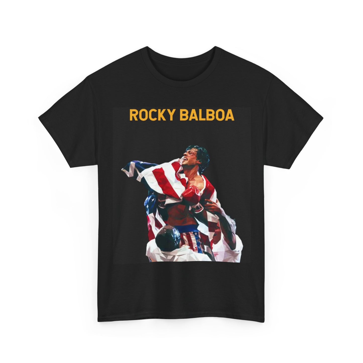 Rocky Balboa Tshirt Vintage Movie Boxing USA Retro Unisex Heavy Cotton Tee