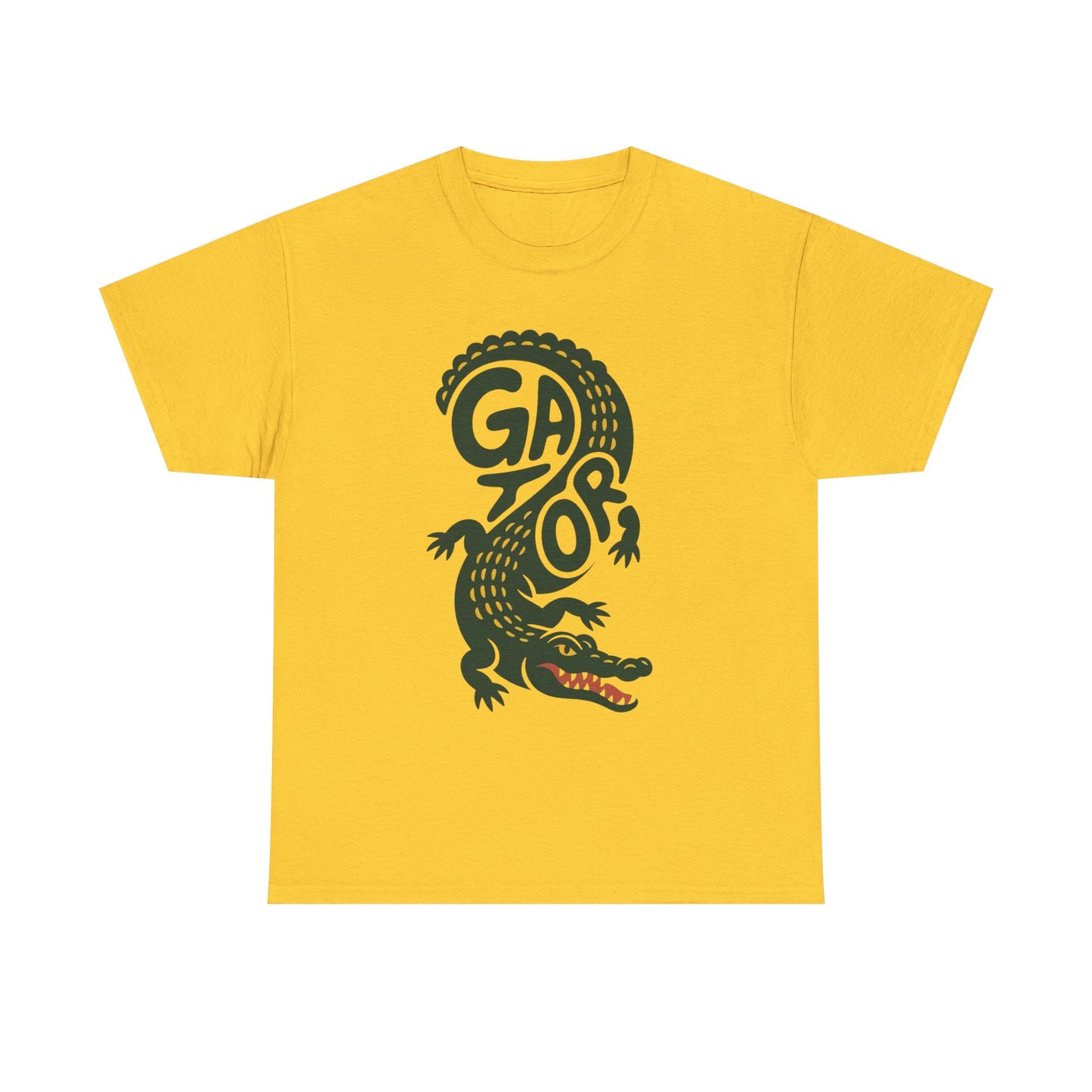 Alligator Graphic T Shirt Unisex Heavy Cotton Tee