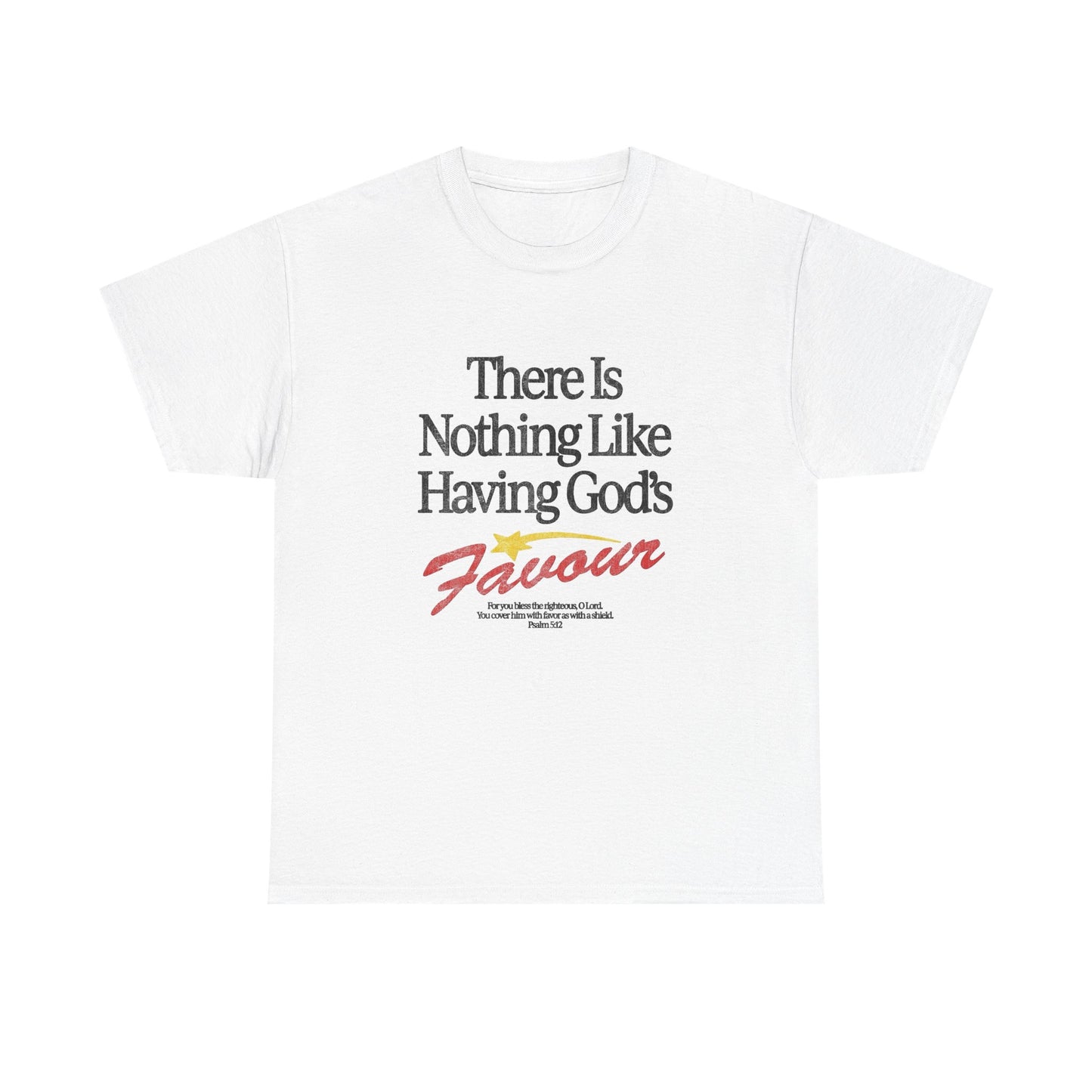 Gods Favour Jesus Graphic T Shirt NEW Vintage Unisex Heavy Cotton Tee