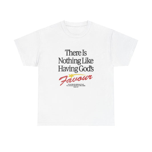 Gods Favour Jesus Graphic T Shirt NEW Vintage Unisex Heavy Cotton Tee