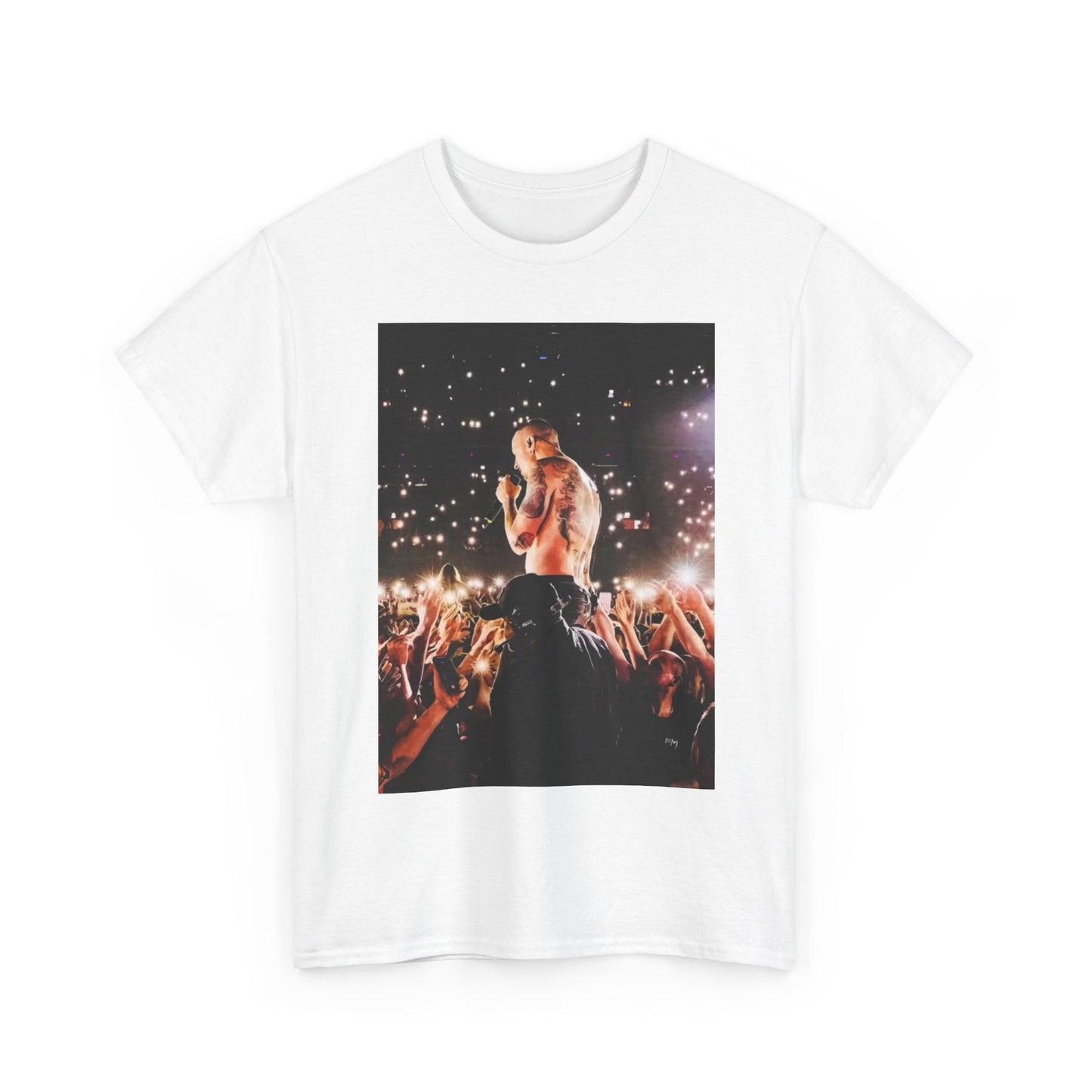 Chester Bennington Tshirt LP Singing Graphic concert Unisex Heavy Cotton Tee