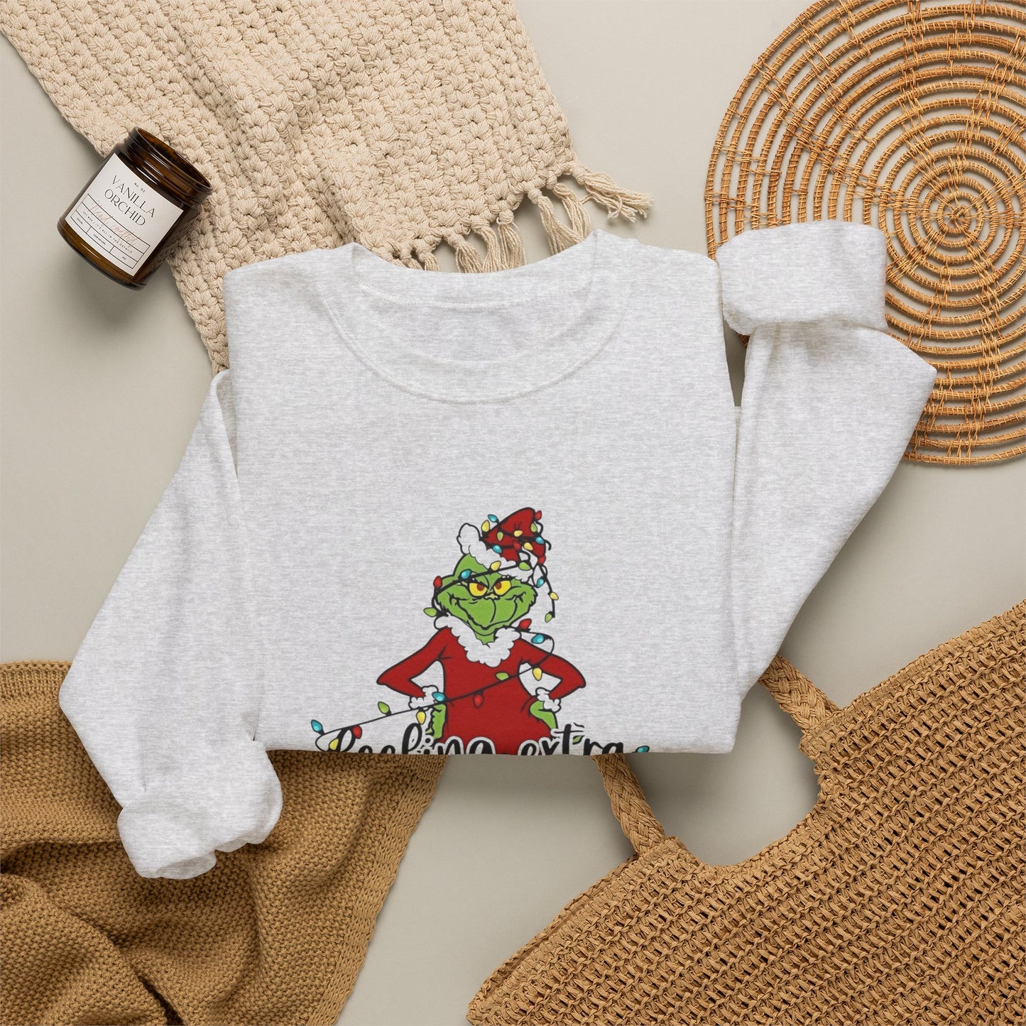Feeling Extra Grinchy Christmas Sweater NEW Heavy Blend™ Crewneck Sweatshirt