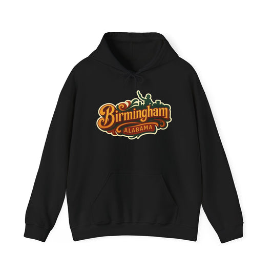 Birmingham Alabama Graphic Hoodie Unisex Heavy Blend™ Hooded Sweatshirt