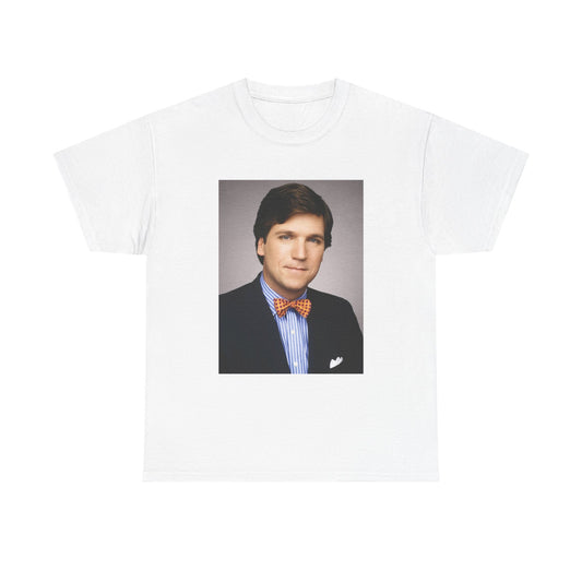 Tucker Carlson Tshirt Funny Trump  gillis Nelk Unisex Heavy Cotton Tee