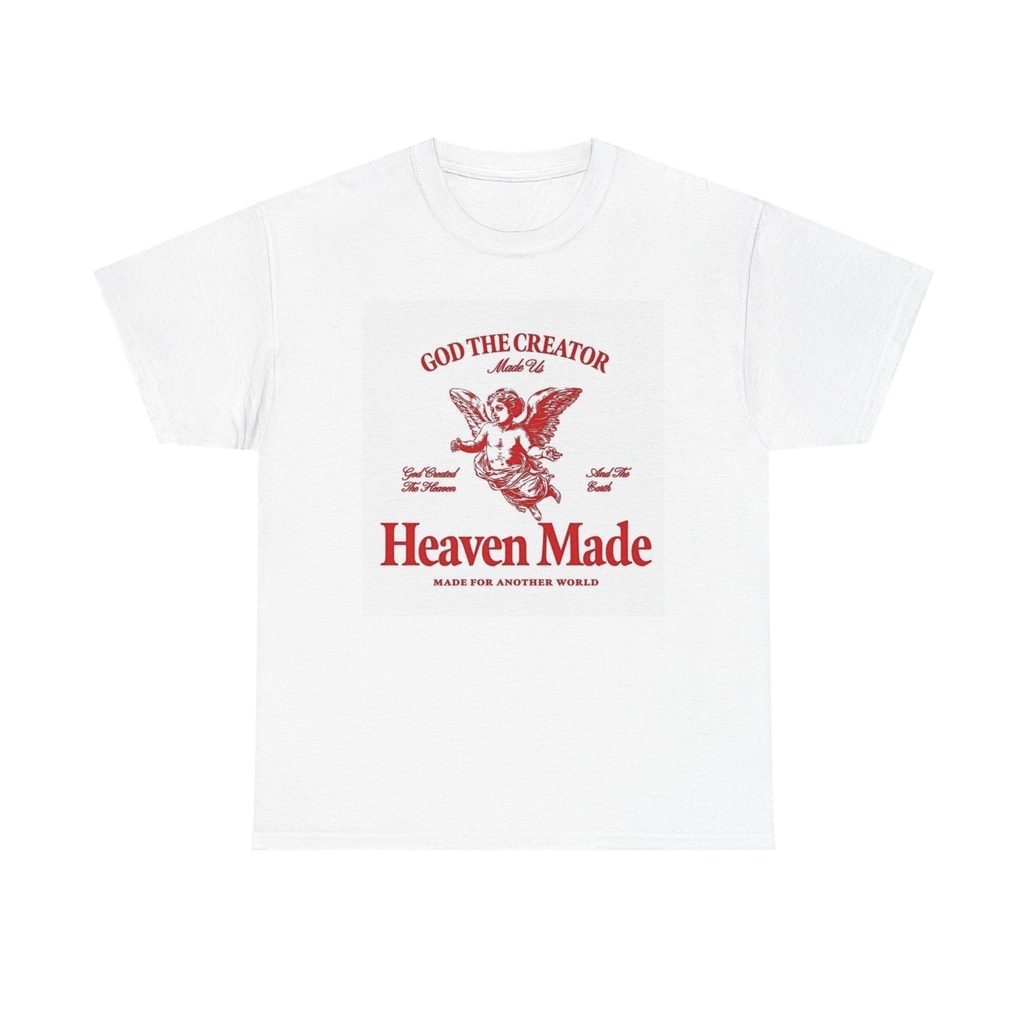 Heaven Made Graphic T Shirt Vintage Heavy Cotton Tee