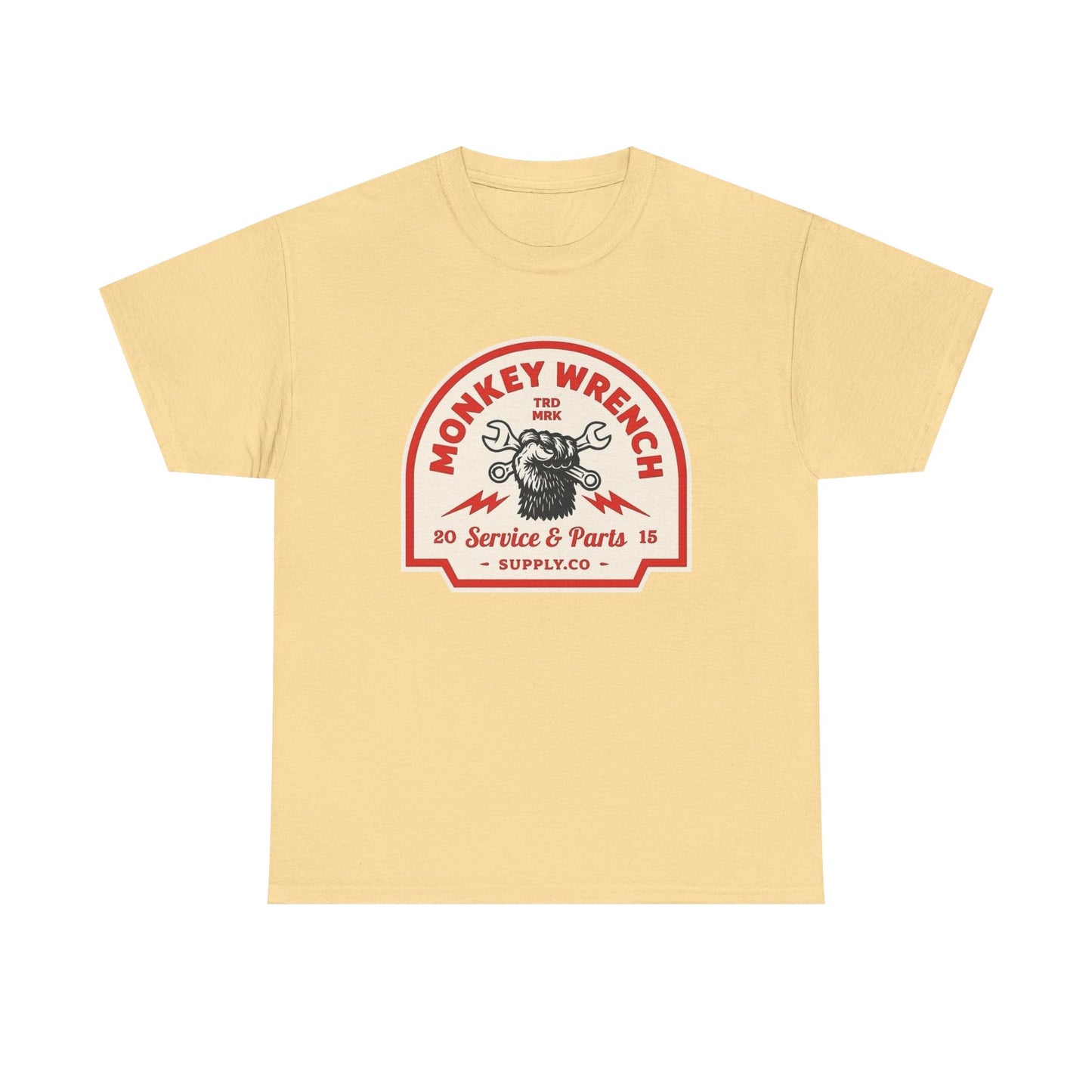 Monkey Wrench Graphic T Shirt Unisex Heavy Cotton Tee