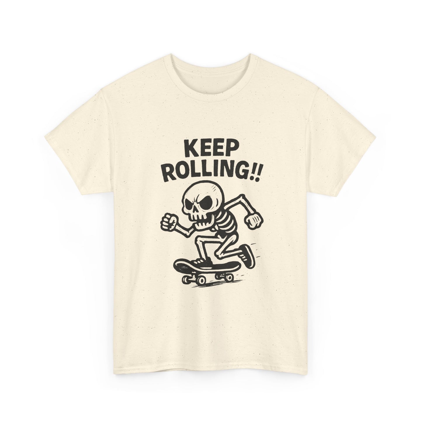 Keeping Rolling Skateboarding SB Graphic T-Shirt Comfy Cotton Tee Brand NEW