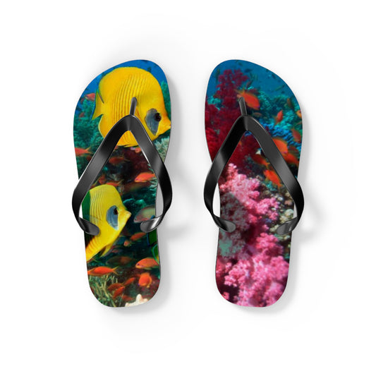 Tropical Fish Summer Sandals, Beach Shoes, Vacation Flip Flops, Pool Slides