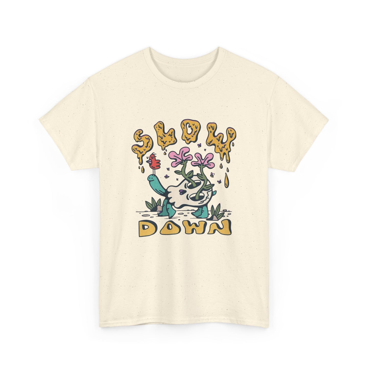 Slow Down Trippy Graphic T Shirt NEW ADULT TEE VINTAGE