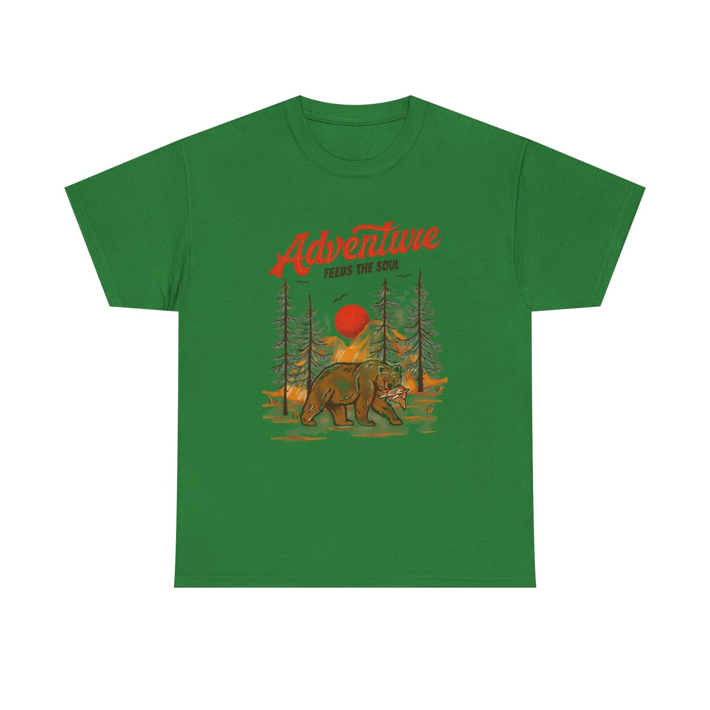 Adventure Feeds The Soul Graphic T Shirt Unisex Heavy Cotton Tee
