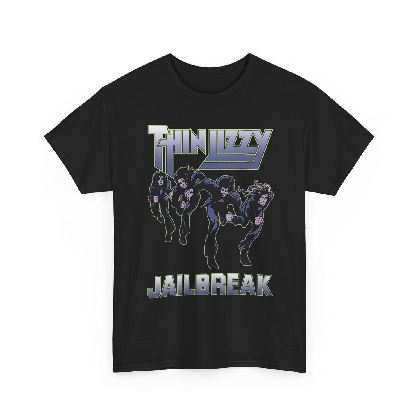 Thin Lizzy Jailbreak Vintage Graphic T Shirt Unisex Heavy Cotton Tee
