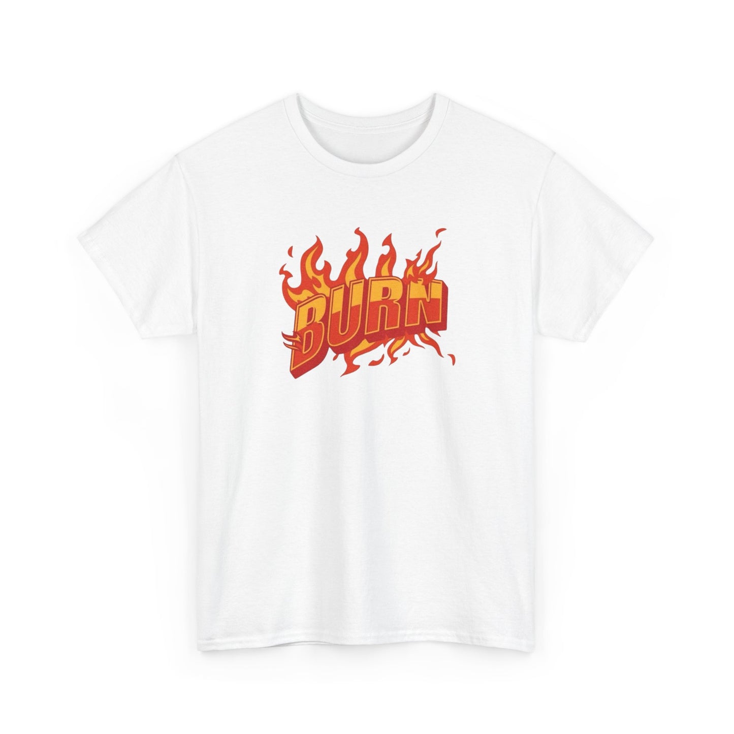 Burn Skateboarding Retro Graphic T-Shirt Unisex Heavy Cotton Tee