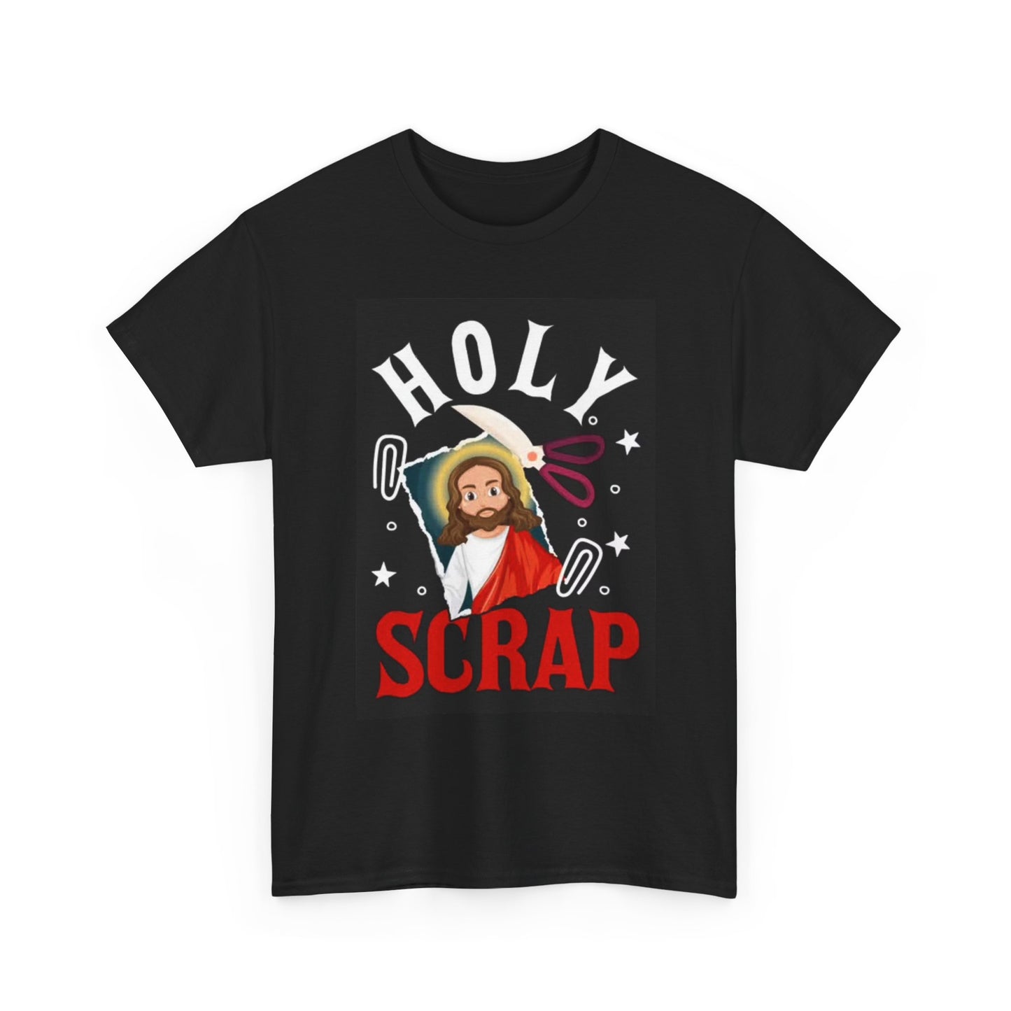 Holy Scrap Booking T Shirt Funny Graphic Jokes Gift Jesus God Unisex Heavy