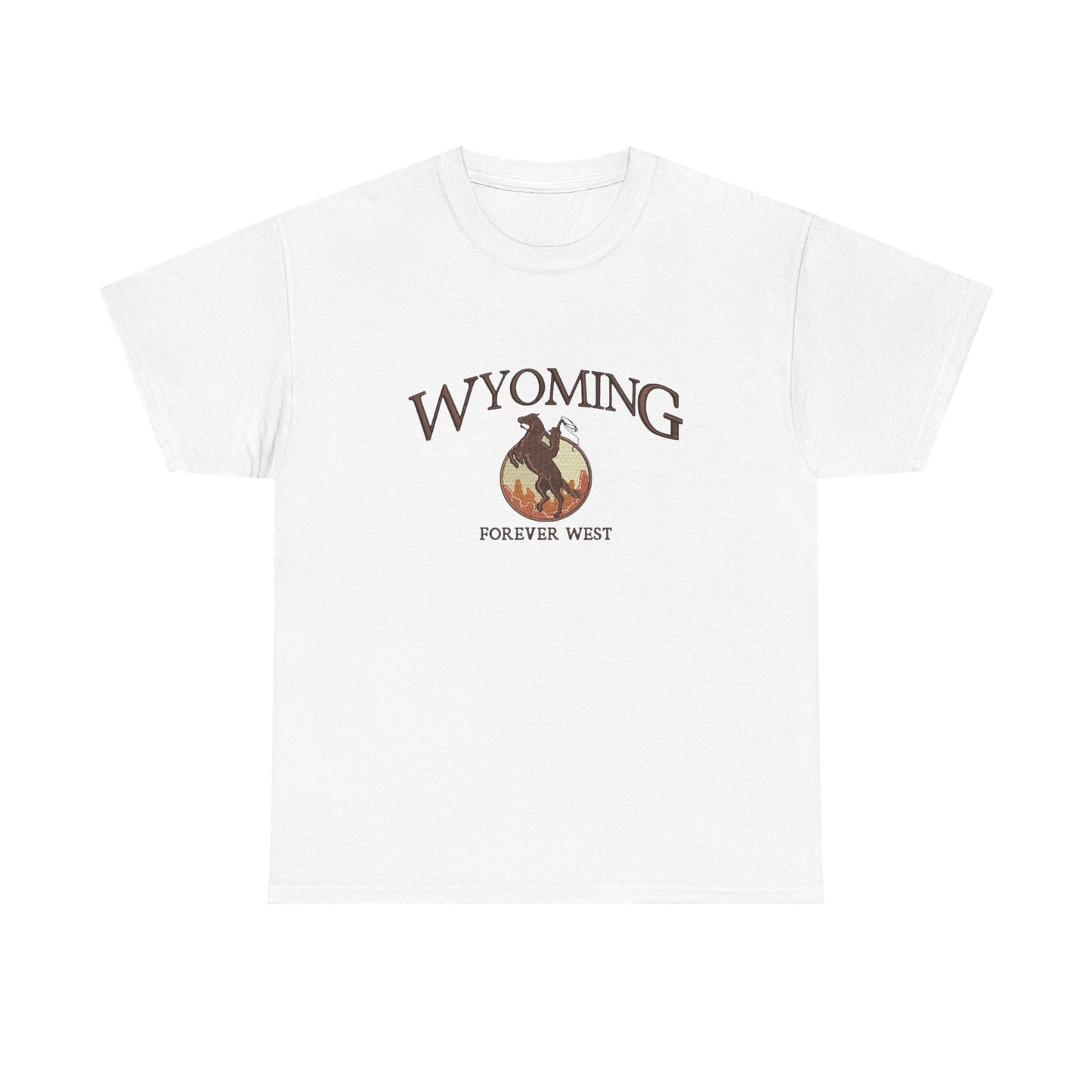 Wyoming Forever West Graphic T Shirt NEW Unisex Heavy Cotton Tee