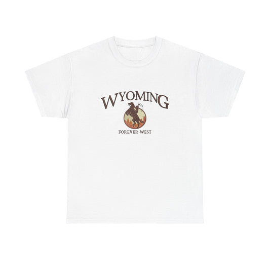 Wyoming Forever West Graphic T Shirt NEW Unisex Heavy Cotton Tee
