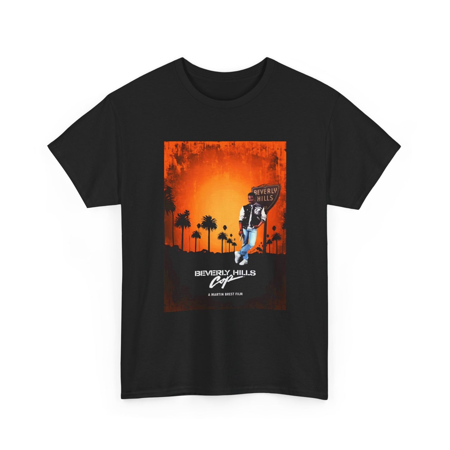 Beverly Hills Cop Tshirt Vintage Movie Poster California Unisex Heavy Cotton Tee