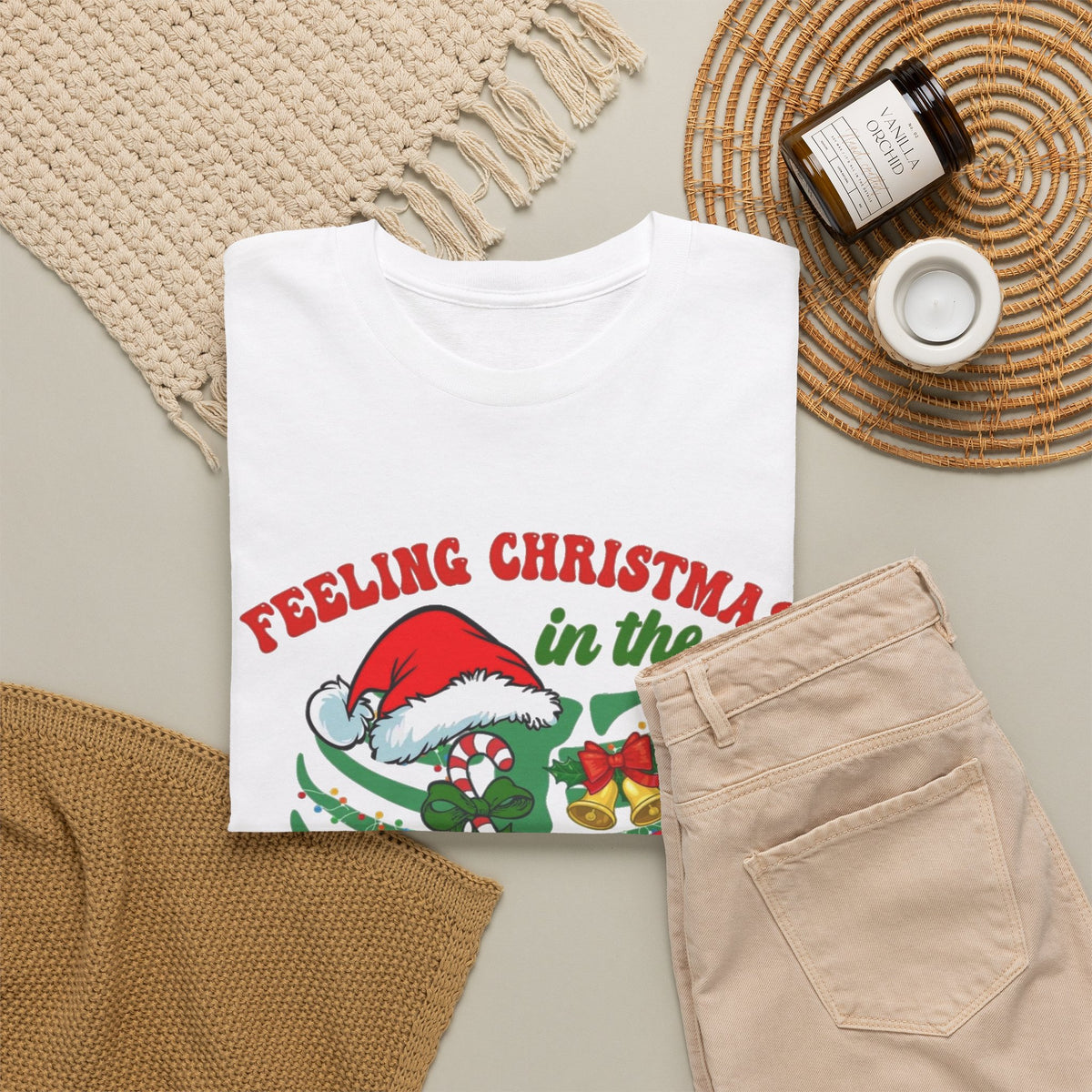 Feeling Christmas in the Bones Skeleton Christmas T-Shirt