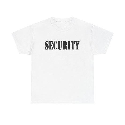 Security Graphic T Shirt Police Academy Uniform Funny Bar Unisex Heavy Cotton