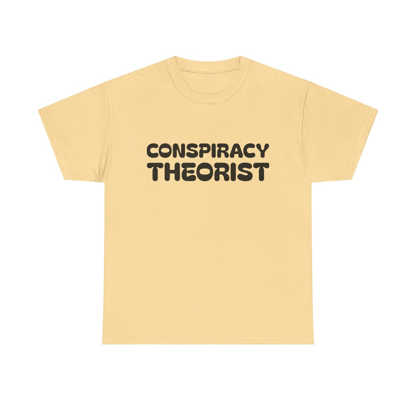 Conspiracy Theorist Funny Aliens UFO Graphic T Shirt Unisex Heavy Cotton Gift