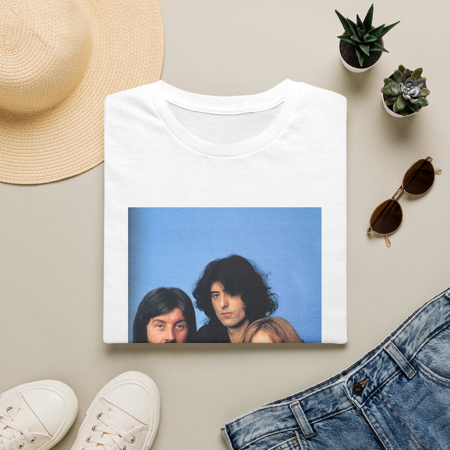 Led Zeppelin T-shirt rock retro vintage band tee Unisex Softstyle T-Shirt
