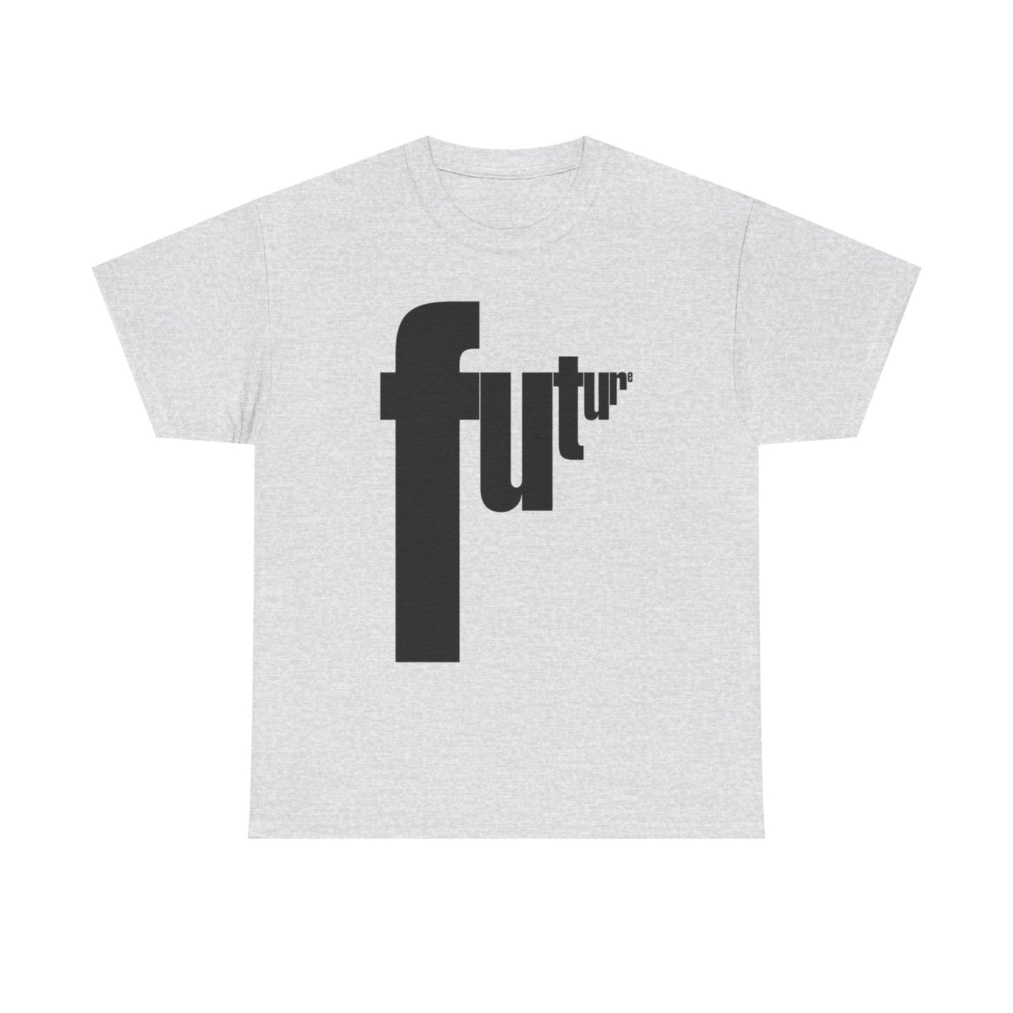 Future Retro Lettering Graphic T Shirt Unisex Heavy Cotton Tee