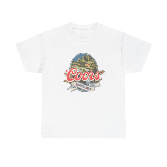 Vintage Coors Beer Graphic T Shirt NEW ADULT TEE Cotton