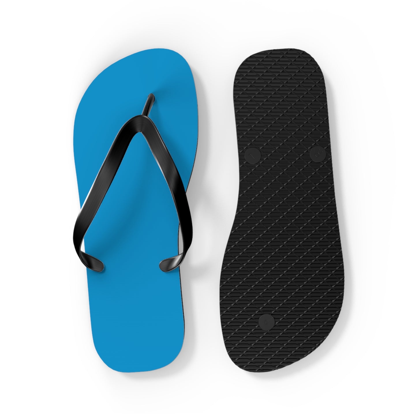 Neon Blue Flip Flops, Sandals Slides, Summer Footwear, Brand New