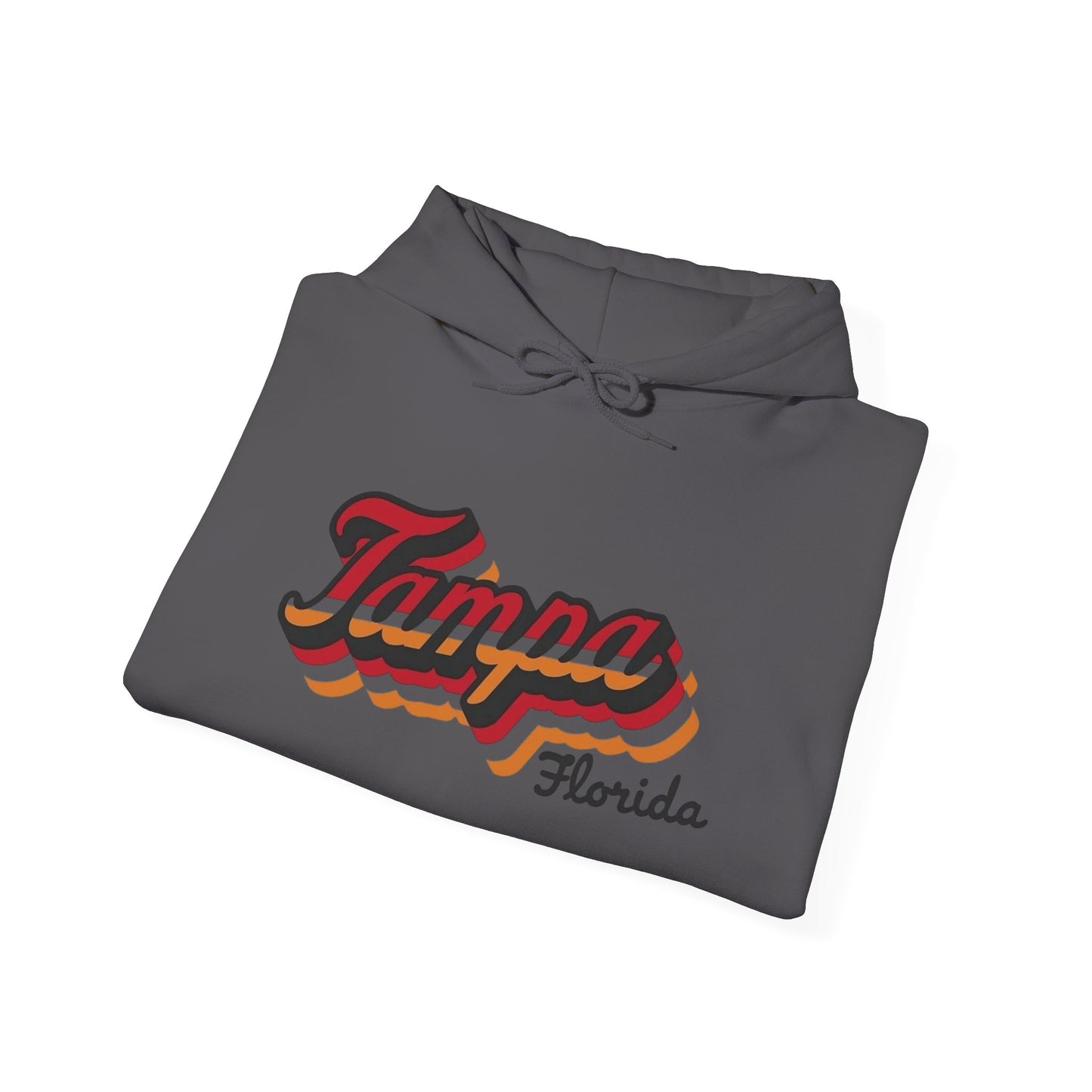 Tampa Florida Retro Graphic Hoodie Unisex Heavy Blend™ Hooded Sweatshirt