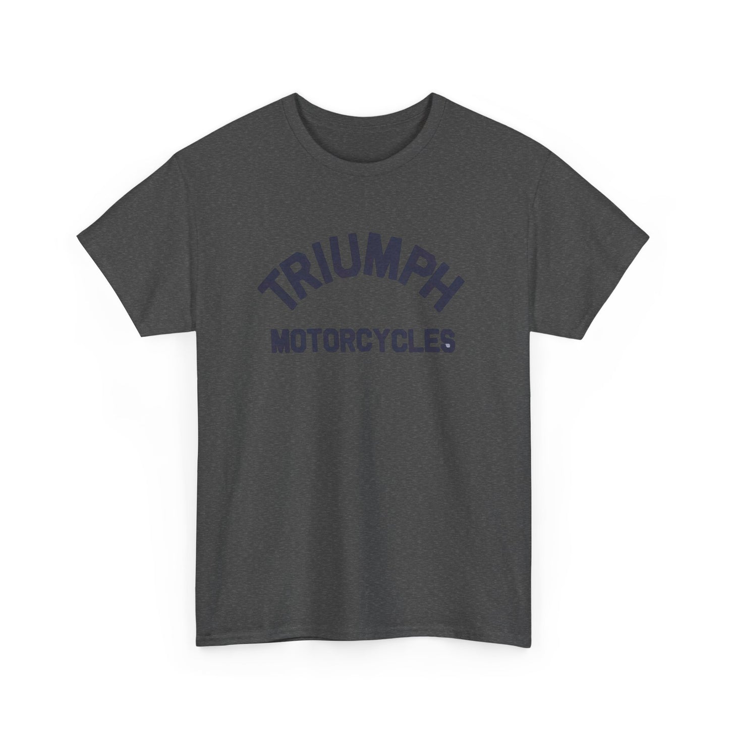 Triumph Motorcycles Tshirt Vintage Logo Classic Fit Unisex Heavy Cotton Tee