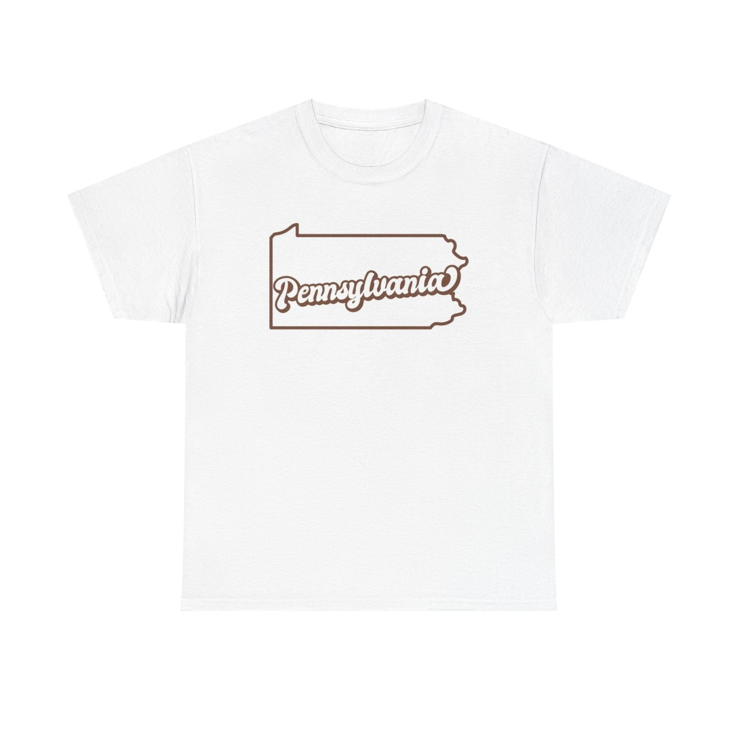 Pennsylvania Outline State Logo BRAND NEW Apparel T Shirt Unisex Unisex Cotton