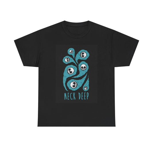 Neck Deep Tshirt Retro Punk Rock Graphic Album Cover Unisex Heavy Tee