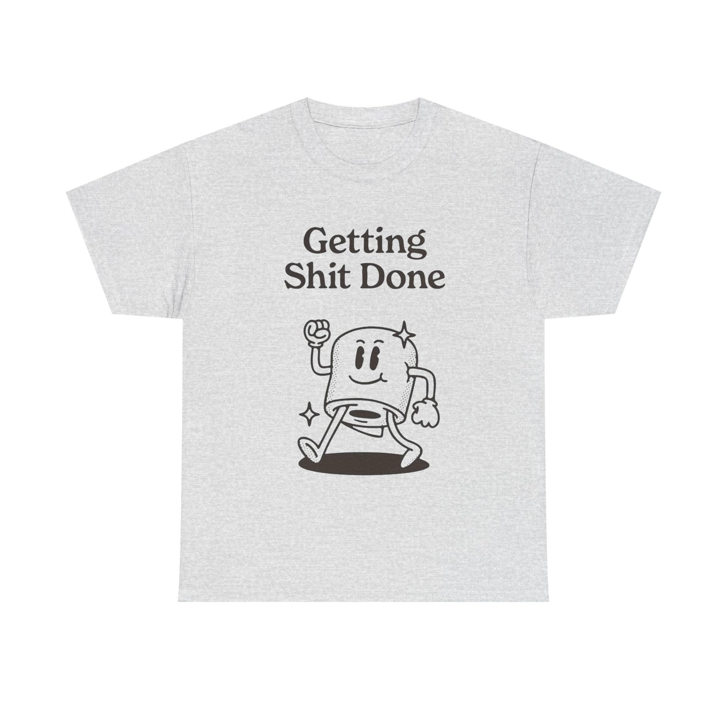 Getting It Done Funny Jokes Graphic T Shirt Unisex Heavy Cotton Tee Gift