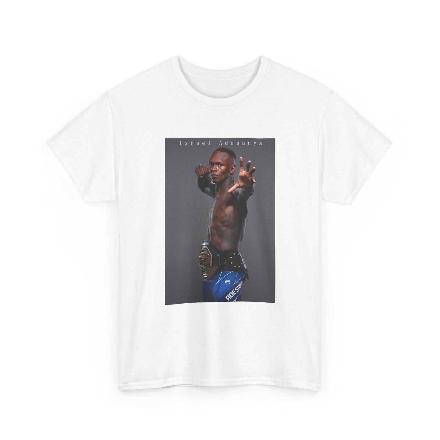 Israel Adesanya Tshirt MMA UFC Merch Champ Graphic Unisex Heavy Cotton Tee