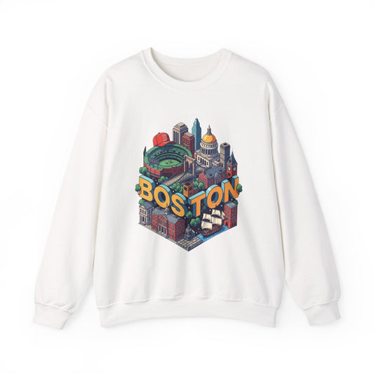 Boston Graphic Sweater NEW Unisex Heavy Blend™ Crewneck Sweatshirt