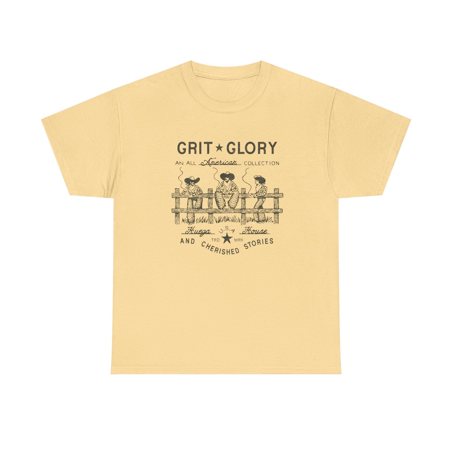 Grit And Glory Graphic T Shirt Unisex Heavy Cotton Tee