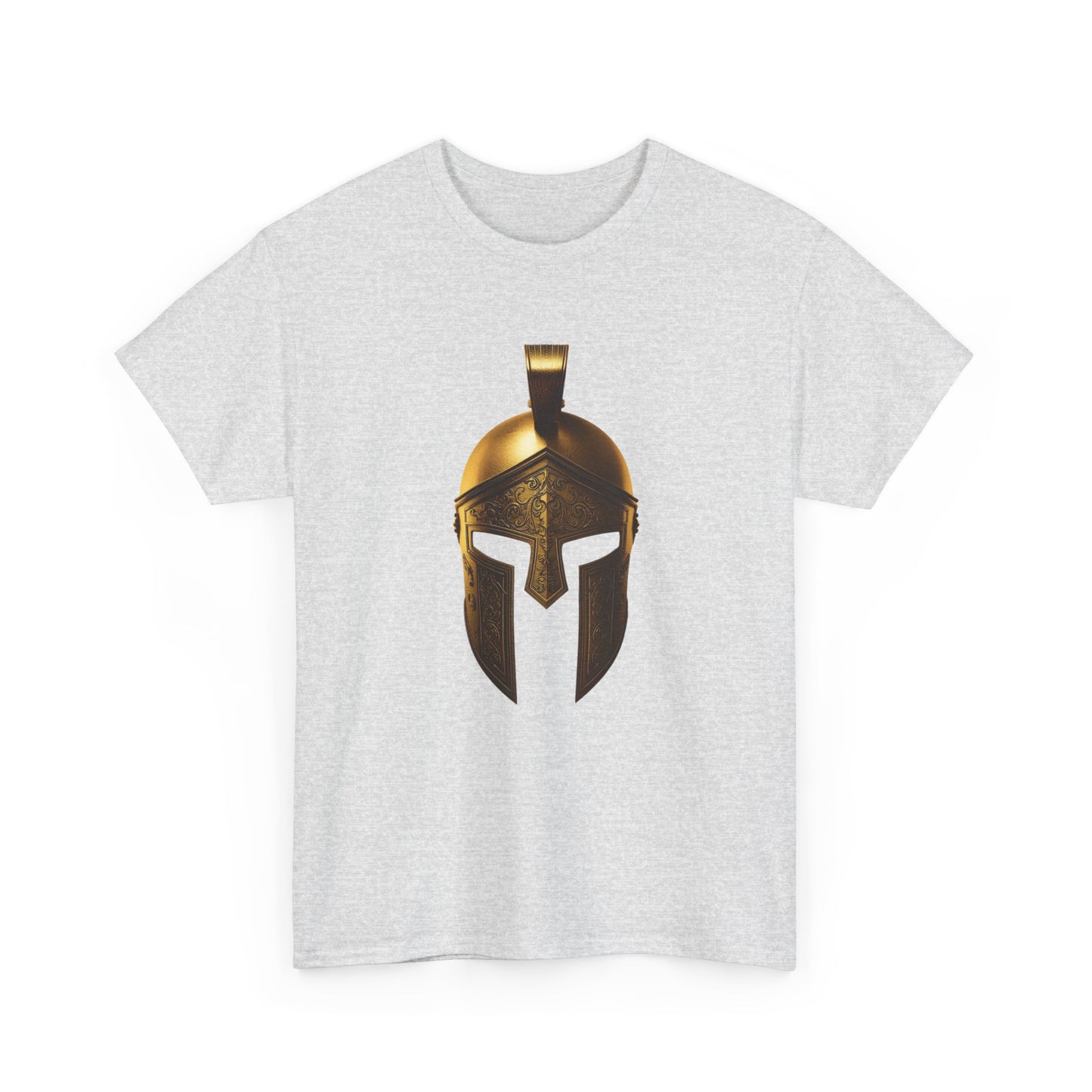 Spartan Warrior Helmet Graphic T Shirt Unisex Heavy Cotton Tee