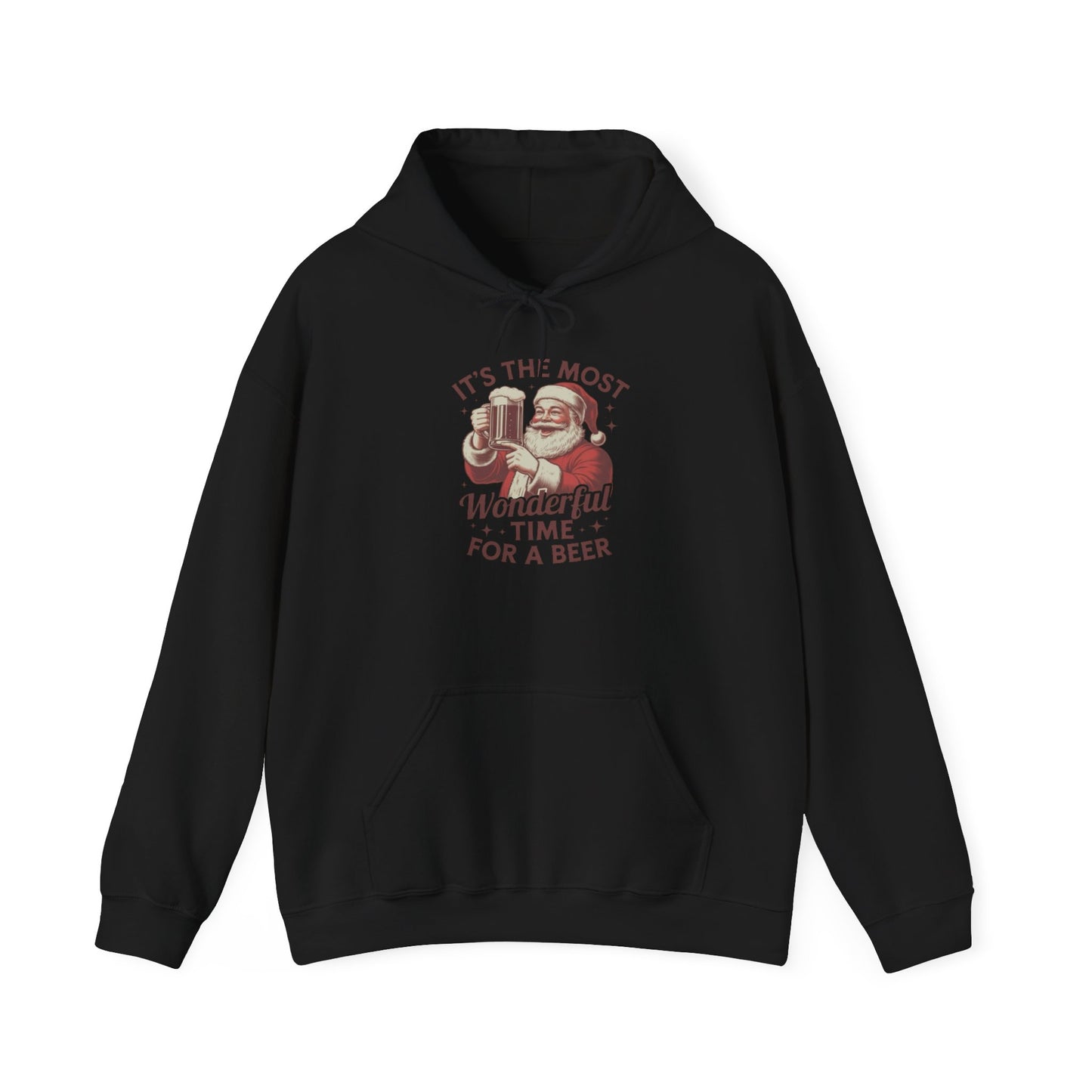 Santa's Beers Christmas Graphic Hoodie Unisex Heavy Blend™ Hooded Sweatshirt