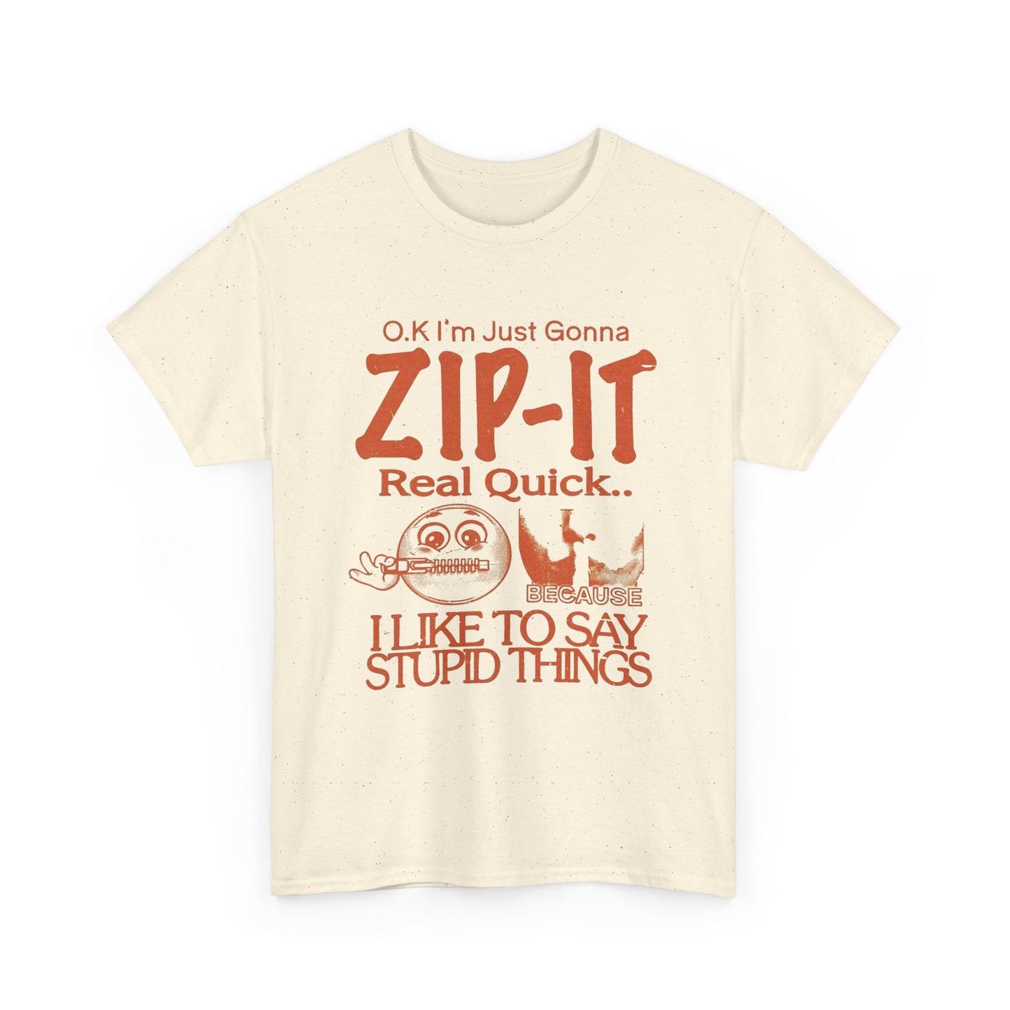 Zip It Real Quick Funny Graphic T Shirt Unisex Gift New AMERICAN VINTAGE