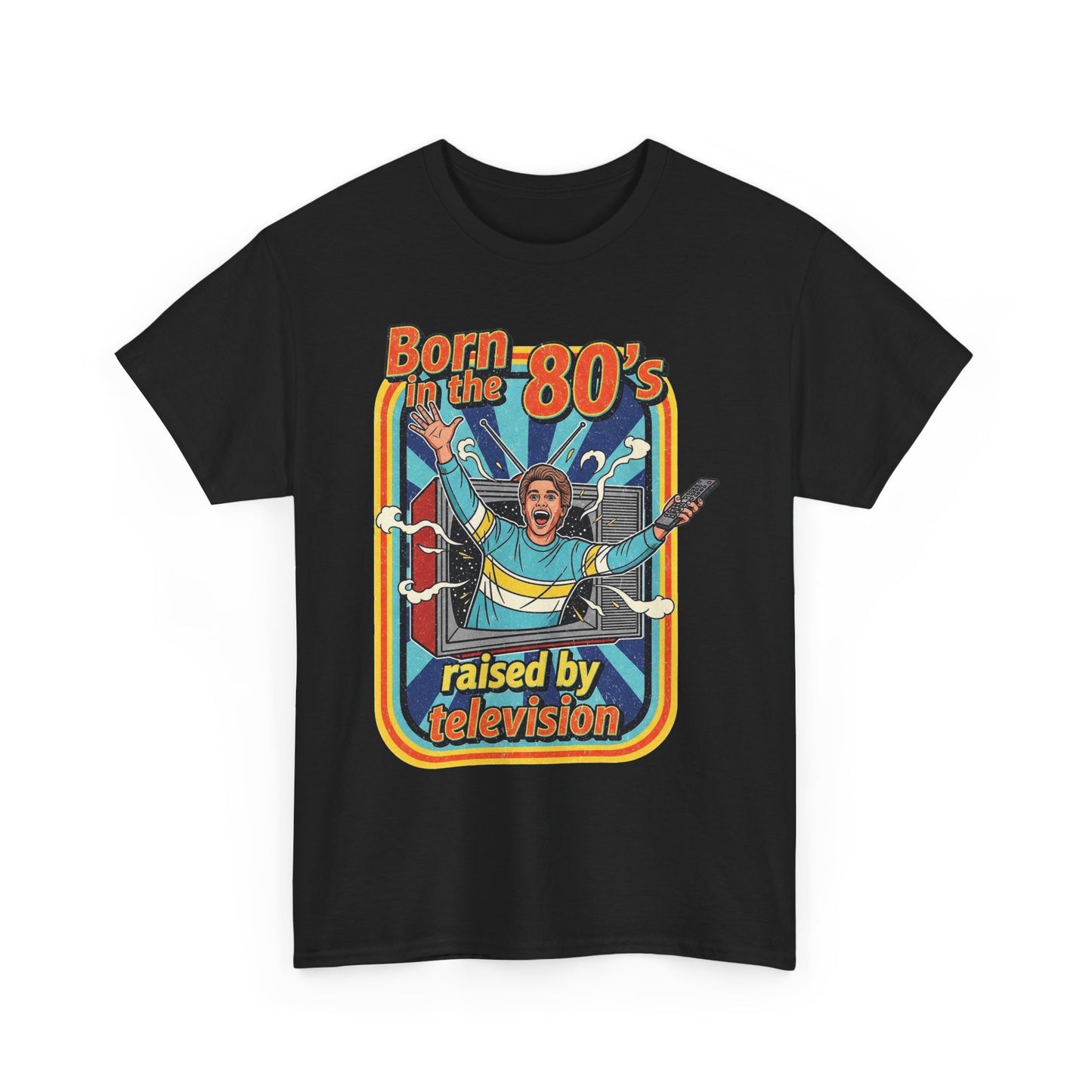 Born In The 80's Funny Jokes Humor Retro Graphic T Shirt Men's Heavy Cotton Tee
