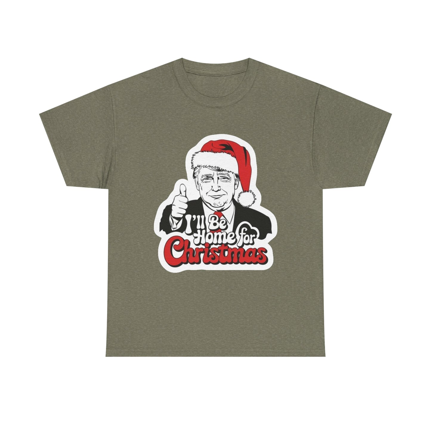 Trump Merry Christmas T Shirt Funny Holidays Graphic Unisex Heavy Cotton Tee