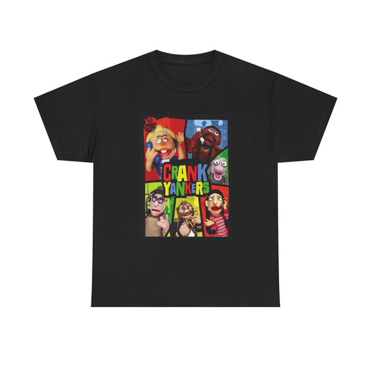 Crank Yankers Tshirt Comedy Sketch Comedy Pranks Retro Unisex Heavy Cotton Tee